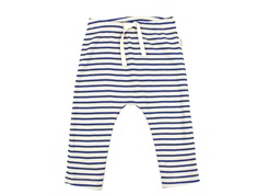 Petit Piao deep cobalt/dark off white stribede bukser modal